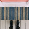 TAG Tai Stripe 2.5'X9' Indoor Rug Runner Blue Multi - 2 of 3