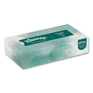 Kleenex Naturals Facial Tissue for Business, Flat Box, 2-Ply, White, 125 Sheets/Box - 1 of 4