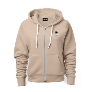 Dalix Astronaut Embroidered Hoodie Fleece Sweatshirt Zip Front Mens - 1 of 4