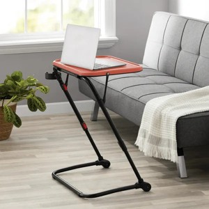 Racxily Adjustable Folding TV Tray With Cup Holder 20.87"W x 14.76"D x 27.76"H - 1 of 4