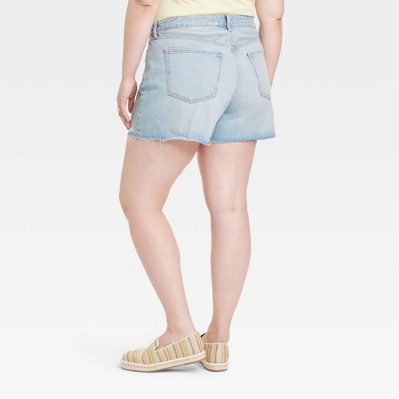 Women's Mid-Rise 90's Baggy Jean Shorts - Universal Thread™, 3 of 11