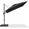 PURPLE LEAF 8 Feet Patio Umbrella Outdoor Cantilever Square Umbrella Aluminum Offset Umbrella with 360-degree Rotation for Garden Deck Pool Patio - 2 of 4