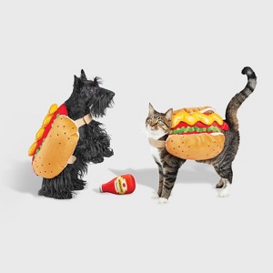 Halloween Full Body Hot Dog Dog and Cat Costume with Ketchup Toy - Hyde and EEK! Boutique™ - 1 of 4