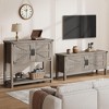 Whizmax Farmhouse Console Table with 2-Door Cabinet, Coffee Bar, Entryway Table with Storage Shelf, Buffet Sideboard for Kitchen,Hallway,Living Room, - 4 of 4