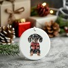 Lomsoe Dog Ornament Dogs Lovers Christmas Xmas Ornaments Decor Funny Christmas Hanging Ceramic Ornament - 3 of 4
