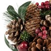 Northlight Mixed Foliage Frosted Pinecone and Berry Christmas Ball Ornament - 6" - 4 of 4