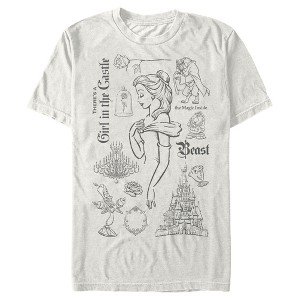 Men's Beauty and the Beast There's a Girl in the Castle Sketches T-Shirt - 1 of 4