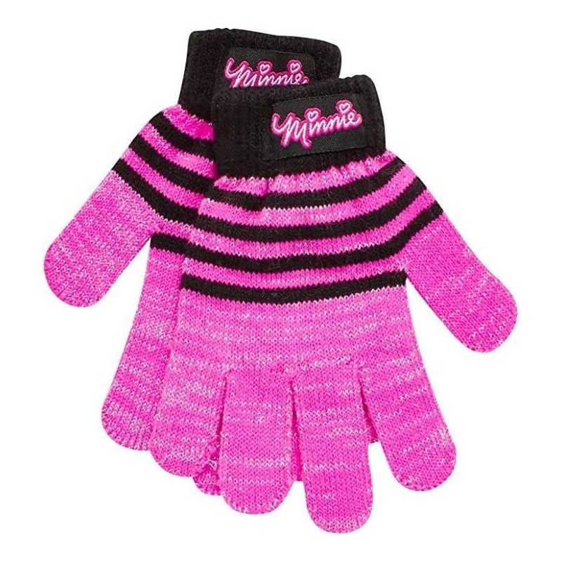 Disney Minnie Mouse Girl 4 Pack Gloves or Mittens Set, Kids Ages 2-7, 2 of 6