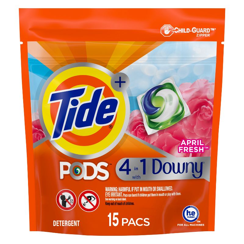 Tide Pods Laundry Detergent Pacs - Downy April Fresh, 1 of 10