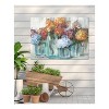 Cottage Garden West of The Wind Mason Jars Purple, Orange, Blue 40 x 30 Inch Waterproof Gallery Wrapped Canvas, Outdoor Garden, Yard, Patio All - 2 of 2