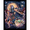 Boy's Star Wars The Mandalorian Starry Night Best Friend Portrait T-Shirt - 2 of 4