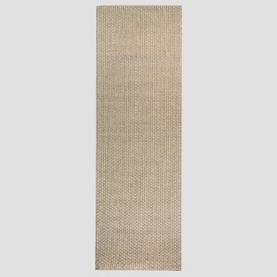 2'7"x8' Basketweave Outdoor Runner Oatmeal - Threshold™
