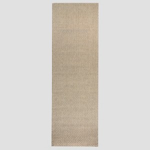 2'7"x8' Basketweave Outdoor Runner Oatmeal - Threshold™ - 1 of 4