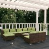 vidaXL Garden Lounge Set Brown PE rattan Large Modular - 2 of 4