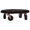 VidaXL Plant Trolleys with Wheels 3 pcs Diameter 15.7 in. Black 606.3 lb - 3 of 4