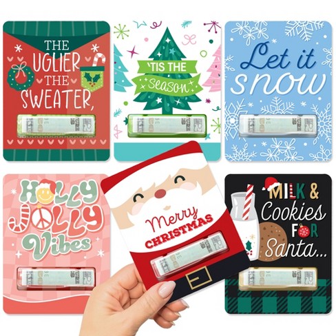 Big Dot Of Happiness Merry Christmas Cards - Diy Assorted Holiday Party  Cash Holder Gift - Funny Money Cards - Set Of 6 : Target