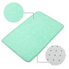 Unique Bargains Bathroom Rugs Polyester Bath Mat Machine Washable Green Cobblestone Pattern 23.62"x15.75" - 3 of 4
