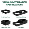 SEVOBAL Planters Outdoor Garden Bed Kit, Versatile Planter Box for Vegetables, Flowers, and Herbs, in Backyard or Patio, Black, 47.24"*47.24"*11.81" - 2 of 4