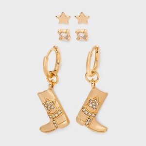 Cowboys Star Studded Earrings