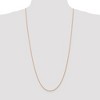 Black Bow Jewelry 1.5mm, 14k Rose Gold, Diamond Cut Solid Rope Chain Necklace - 2 of 4