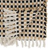 Saro Lifestyle Table Runner With Checker Weave Design, Black, 14" x 72" - 2 of 3
