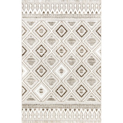 Nuloom Colleen Mixed Diamond Fringe Indoor Area Rug