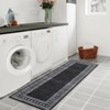 Machine Washable Runner Rugs 2x6 Modern Geometric Hallway Rugs with Non-Slip Backing Low Pile Indoor Carpet for Entrance Kitchen Bedroom - 4 of 4