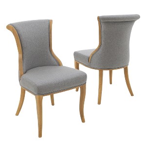 Lexia Dining Chair - Gray (Set of 2) - Christopher Knight Home