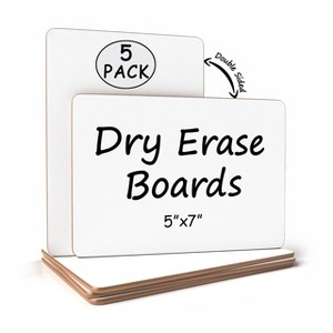 SCRIBBLEDO Blank Dry Erase Board 5"x7" Pack of 5 - 1 of 4