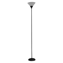 Torchiere Floor Lamp Black (Includes LED Light Bulb) - Room Essentials™