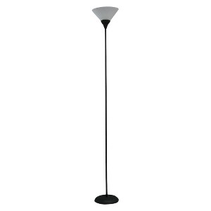 Torchiere Floor Lamp Black (Includes Energy Efficient Light Bulb) - Room Essentials , Size: Lamp with Energy Efficient Light Bulb