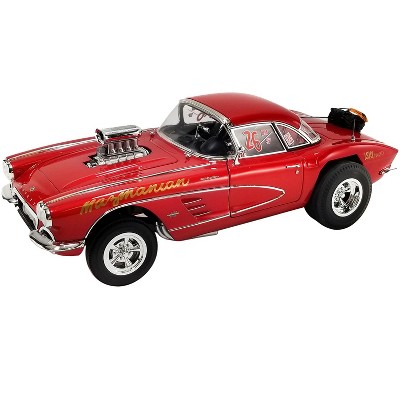 1961 Chevrolet Corvette Gasser #26 Red "Mazmanian" Limited Edition to 354 pieces Worldwide 1/18 Diecast Model Car by ACME