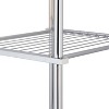 3 Tier Metro Collection Shelf Gray - Organize It All: Chrome Steel Bathroom Towel Storage Cabinet with 3 Shelves - image 4 of 4