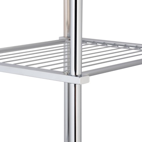 Four Tier Bath Shelf Chrome - Organize It All