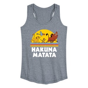 Women's - Disney - Hakuna Matata Graphic Racerback Tank - 1 of 4