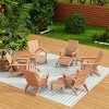 WestinTrends Ashore Modern HDPE Outdoor Patio Folding Adirondack Chair (12-Piece Set) - 2 of 4