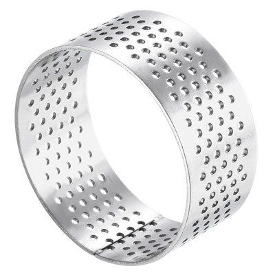 Unique Bargains Heat-Resistant Perforated Stainless Steel Small Cake Mousse Rings