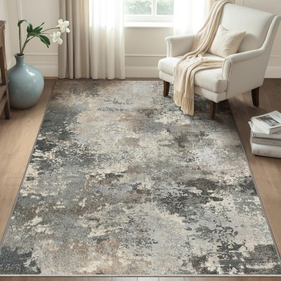 Abynow Medallion Faded Persian Indoor Area Rug