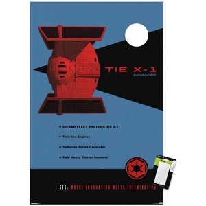 Trends International Star Wars: Moving At Lightspeed - TIE X-1 Unframed Wall Poster Prints - 1 of 4