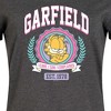 Women's Garfield Collegiate Graphic T-shirt Dress - Heather Charcoal - 4X - 2 of 4