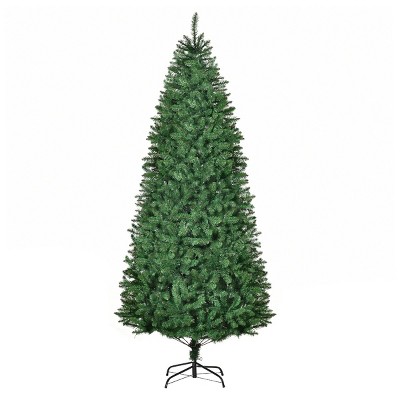 Green HOMCOM 6ft Tall Artificial Tree LED Lit Christmas Decoration 