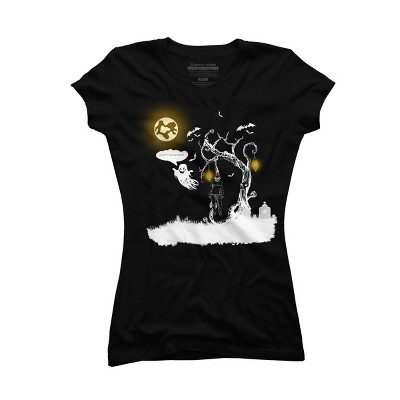 Junior's Design By Humans Happy Halloween By Gheofast T-Shirt