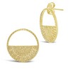 SHINE by Sterling Forever Medallion Half Circle Studs - 2 of 2