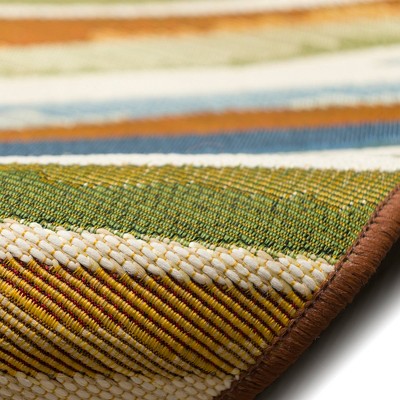 Serenity Swirls Abstract Indoor/Outdoor Rug 3'3" x 4'11"