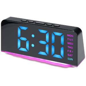 REGALWOVEN Plastic Digital Corded Accurate Electric Alarm Clock 6.3 x 2.6 x 1.6 inch - 1 of 4