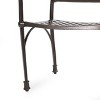 Ridgecrest 2pk Aluminum Traditional Dining Chairs - Hammered Bronze - Christopher Knight Home: Rust-Resistant, Fixed Arms - 4 of 4