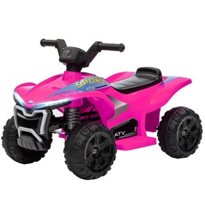 TopComfy Baby Walkers Kids ATV Quad, Ride On Toy, Rechargeable Battery, 4 Wheeler for Toddlers, Romantic, Pink, 26.8"*15.4"*12.6" - 1 of 4