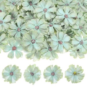 Unique Bargains Small Silk Artificial Daisy Flower Heads Wedding Party Decoration 100 Pcs - 1 of 4