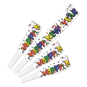 Beistle Happy New Year Blowouts, 16", Pack of 12 Multicolored - 1 of 1