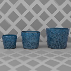 KTMBDW Ceramic Planter Set of 3 with Drainage Hole for Plants, Modern Indoor-Outdoor Round Flower Pot - 1 of 4